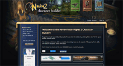 Desktop Screenshot of nwn2db.com